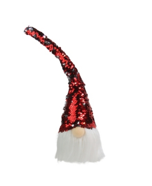 Northlight Lighted Gnome with Flip Sequin Hat Christmas Decoration