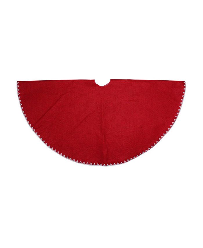 Northlight Shell Stitching Mini Christmas Tree Skirt - Macy's