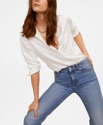 MANGO Satin Pocket&nbsp;Shirt