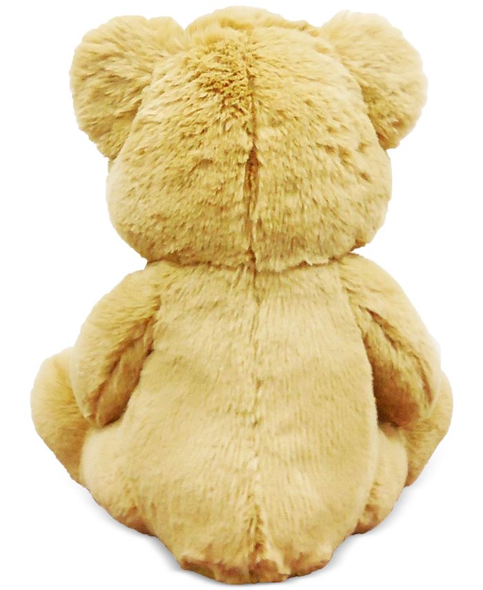 Holiday Lane Christmas Cheer Plush Brown Bear with Red Bow, Created for