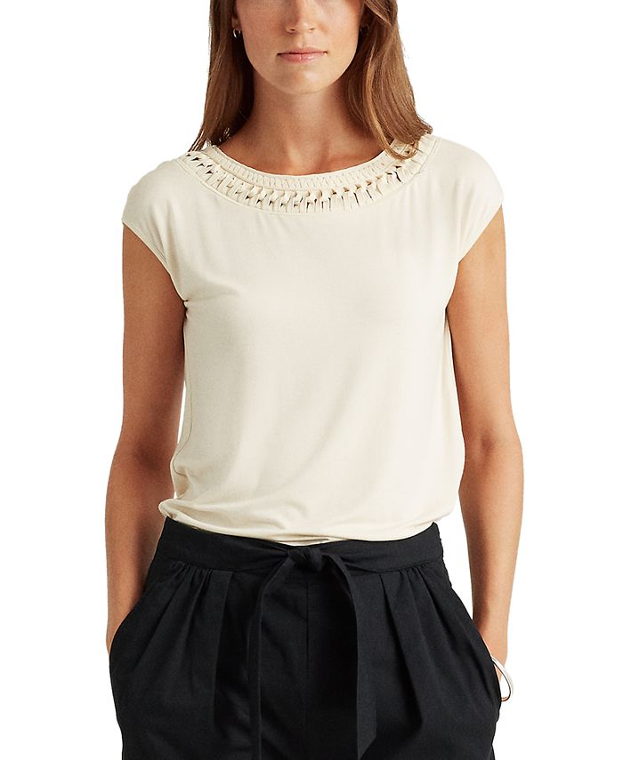 Lauren Ralph Lauren Sleeveless Jersey Top Macy's