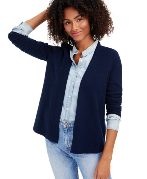 Petite Charter Club Cashmere Open-Front Cardigan Created for Macy's