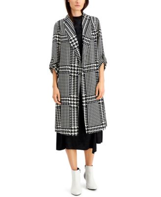 Alfani - Plaid Duster Jacket