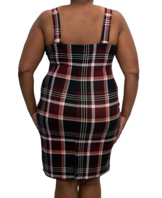 tartan bodycon dress