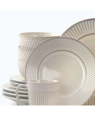 Round 16 Pc. Dinnerware Set, Service for 4