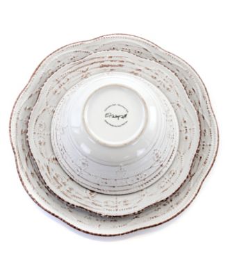 Rustic Birch 16 Pc. Dinnerware Set, Service for 4