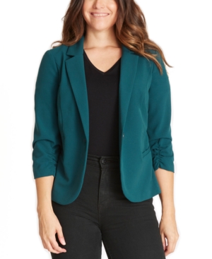 image of Bcx Juniors- Ruched-Sleeve Blazer