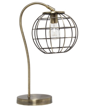 Lalia Home Arched Metal Cage Table Lamp, Metal Cage Table Lamp
