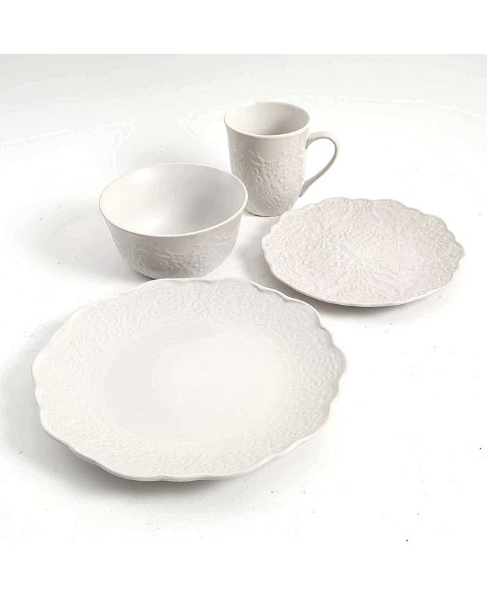 Gibson Elite Portina 16 Piece Stoneware Dinnerware Set Macy's