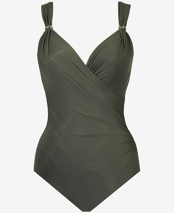 Miraclesuit Razzle Dazzle Siren TwistFront Underwire Allover Slimming