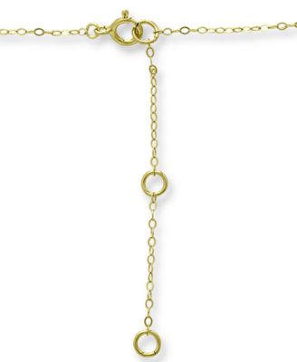 Cubic Zirconia Pineapple Pendant Necklace in 18k Gold-Plated Sterling Silver, 16" + 2" extender, Created for Macy's
