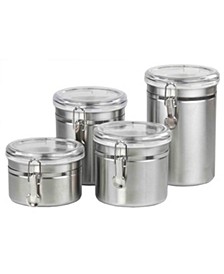 Stainless Steel 4-Pc. Canister Set