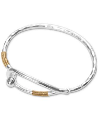 Lucky Brand - Two-Tone Wire-Wrapped Hinge Cuff Bracelet