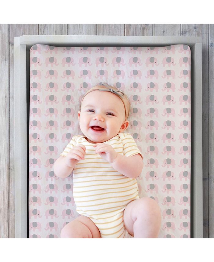 The Peanutshell 2 Pack Changing Pad Cover, Elephants and Hearts Macy's