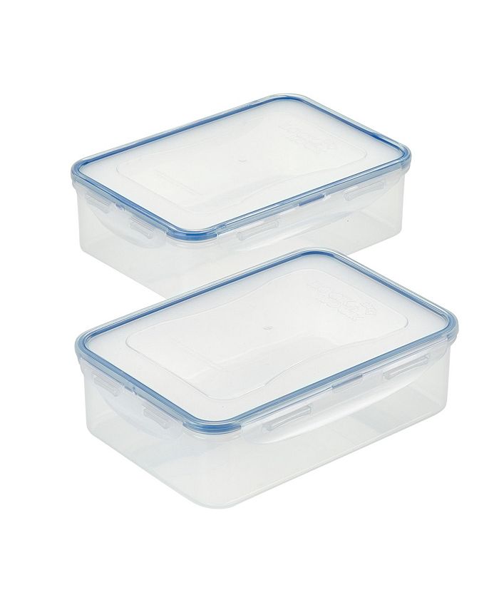 LOCK & LOCK Easy Essentials Food Storage lids/Airtight containers, BPA  Free, 54 Ounce, Clear