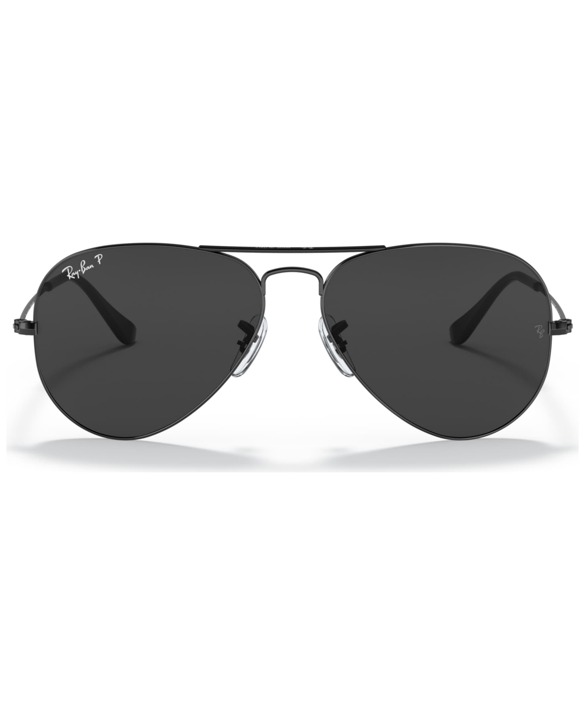Ray-Ban Unisex Aviator Total Black Polarized Sunglasses, RB3025 58 &  Reviews - Sunglasses by Sunglass Hut - Handbags & Accessories - Macy's