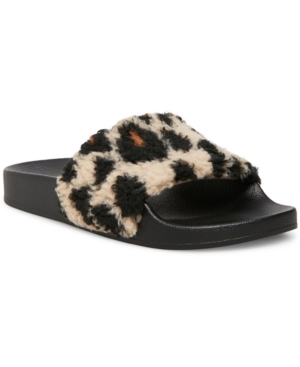 image of Steve Madden Women-s Shear Furry Slides