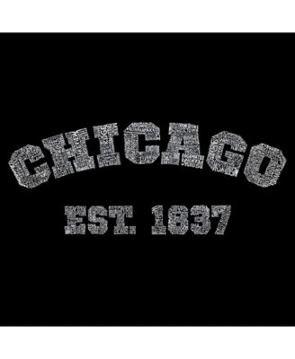 Men's Word Art Chicago 1837 Crewneck Sweatshirt