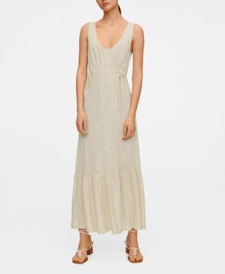 white linen dress macys