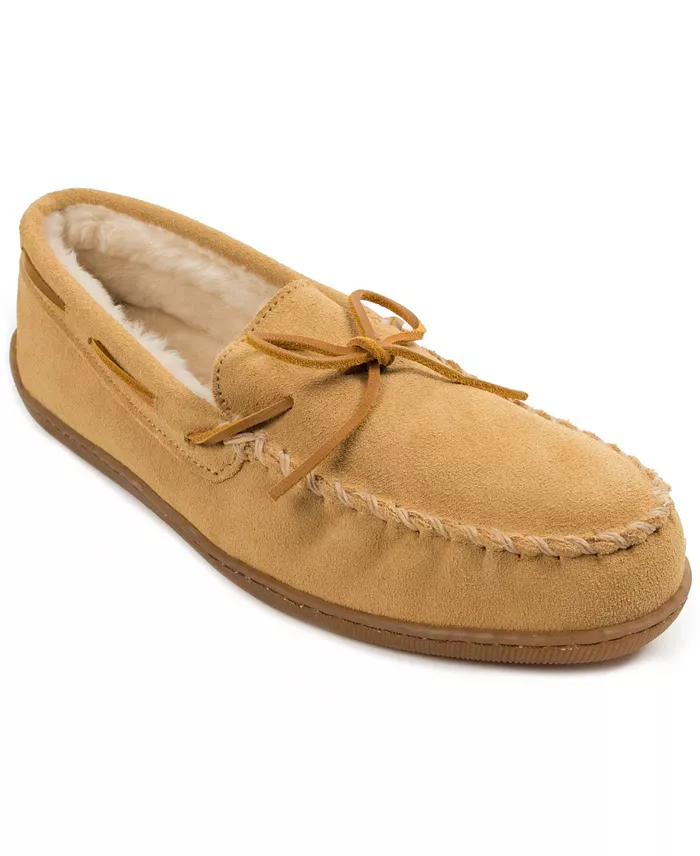 Men's Pile Lined Hardsole Wide Width Slipper