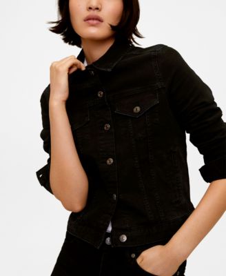 black jean jacket macys