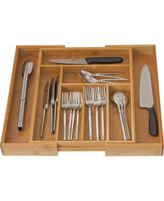 Bamboo Expandable Cutlery Drawer Organizer - Macy's