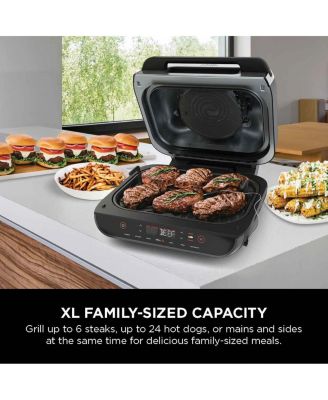 Foodi™ Smart XL 6-in-1 Indoor Grill with 4-Quart Air Fryer, Roast, Bake, Dehydrate, Broil, and Smart Cook System, FG551