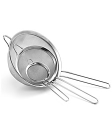 Stainless Steel Mesh Strainers, Set of 3