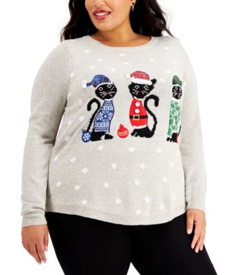 macys christmas sweaters womens