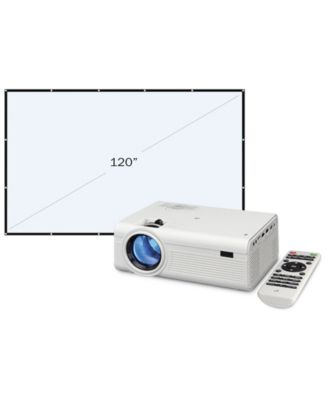 GPX Mini Projector with Bluetooth and Projection Screen, PJ308VP