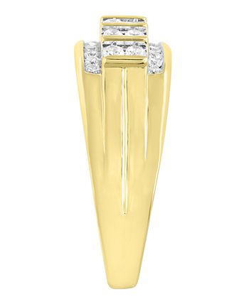 Macy's - Men's Diamond (1/2 ct. t.w.) Ring in 10K White or Yellow Gold