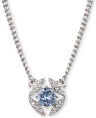 Givenchy - Stone & Crystal Pendant Necklace, 16" + 3" extender