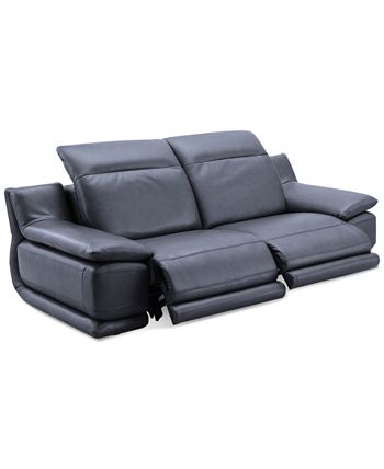 Furniture - Daisley 2-Pc. Leather Sofa with 2 Power Recliners