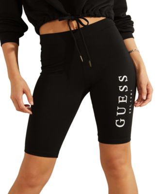 guess logo biker shorts