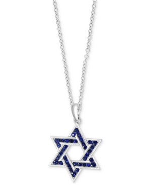 image of Effy Men-s Sapphire Star of David 22