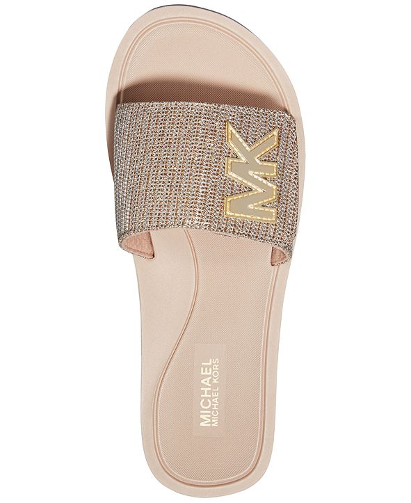 Michael Kors MK Slide Sandals & Reviews - Sandals - Shoes - Macy's