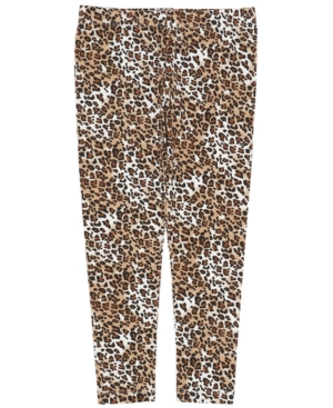 image of Epic Threads Little Girls All Over Leopard Print Mix and Match Knit Legging