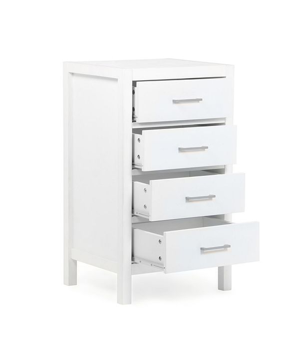 Simpli Home Gatsby Four Drawer Floor Storage Cabinet & Reviews - Furniture - Macy&#39;s