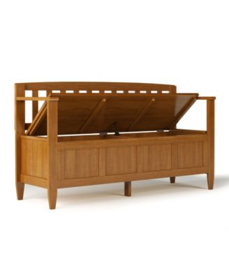 Brooklyn Solid Wood Entryway Storage Bench