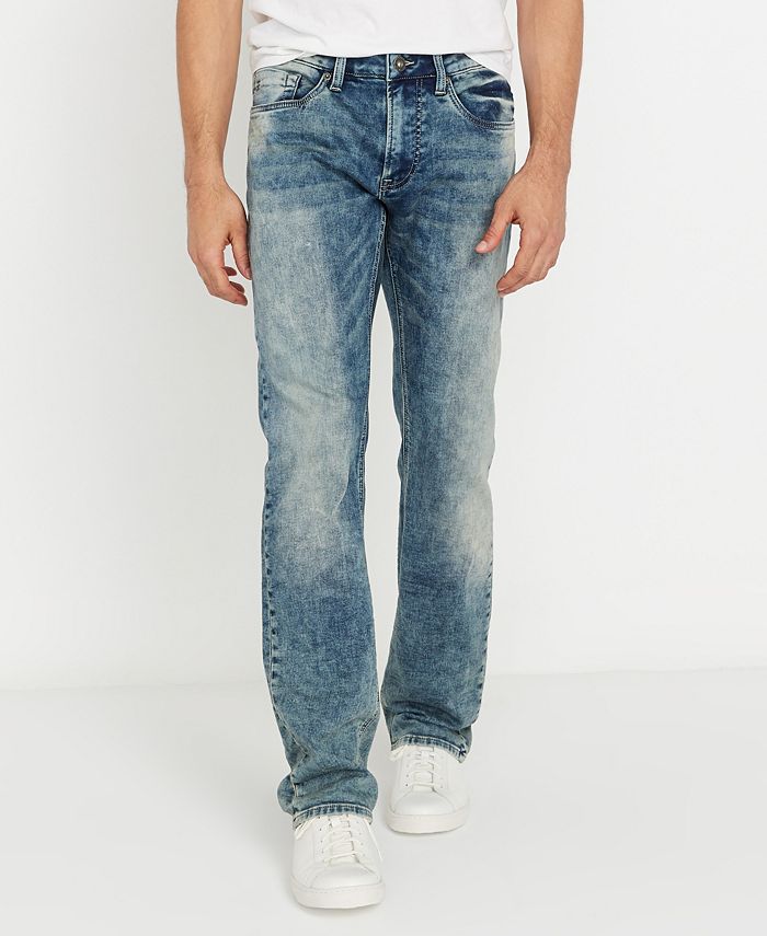 Jean Buffalo David Bitton EVAN Super Slim - Résine Délavée - Taille 14 Garçon - Neuf Avec étiquettes