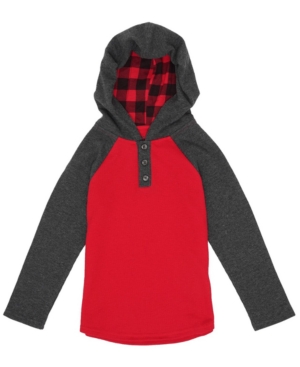 image of Epic Threads Big Boys Long Sleeve Hooded Thermal Pullover