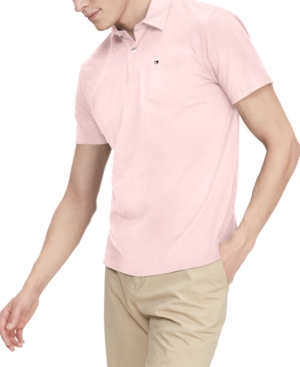 Tommy Hilfiger Men's Nevin Custom-Fit Th Cool Solid Pocket Polo Shirt