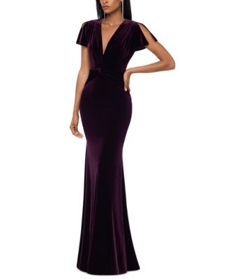 xscape sequin twist gown