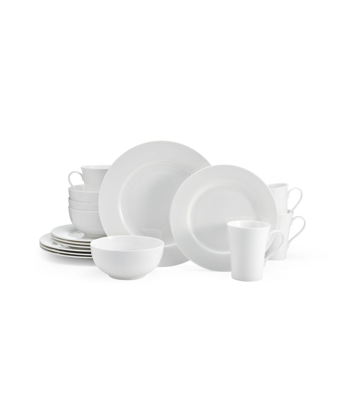 Delray 16 Piece Dinnerware Set, Service for 4 - White