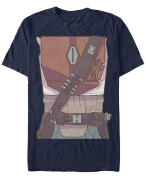 Fifth Sun Star Wars Mandalorian Drawn Costume Men's Short Sleeve T-shirt