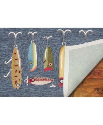 Frontporch Playing Hooky Black and Gray 2'6" x 4' Outdoor Area Rug