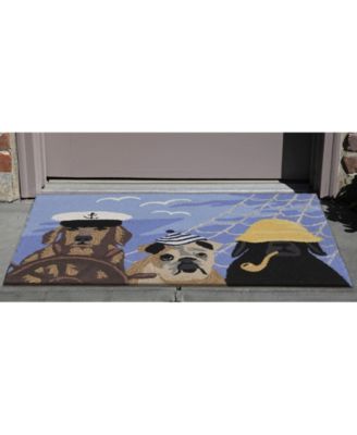 Frontporch Arrf Ye Mateys Ocean 2'6" x 4' Outdoor Area Rug