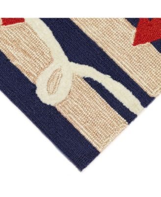 Frontporch Anchor Blue 5' x 7'6" Outdoor Area Rug