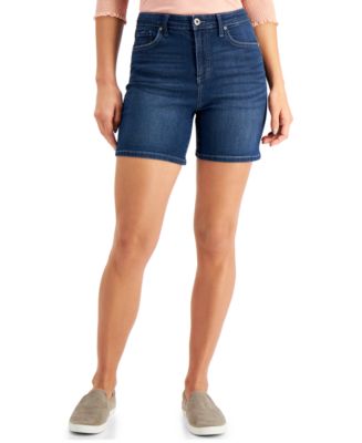 Style & Co Tummy-Control Denim Shorts, Created for Macy's - Macy's