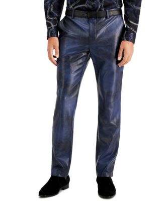 macys mens leather pants